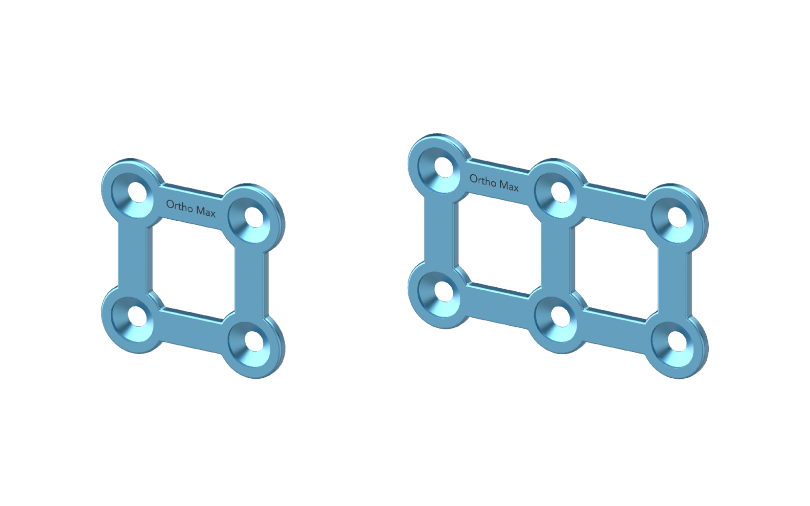 Titanium Micro Square Plates 1.2mm NeuroFix Micro Plating System Cranio-Maxillofacial Orthopaedic Implant